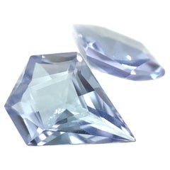 1.82ct Fan Tanzanite Precision Cut Pair