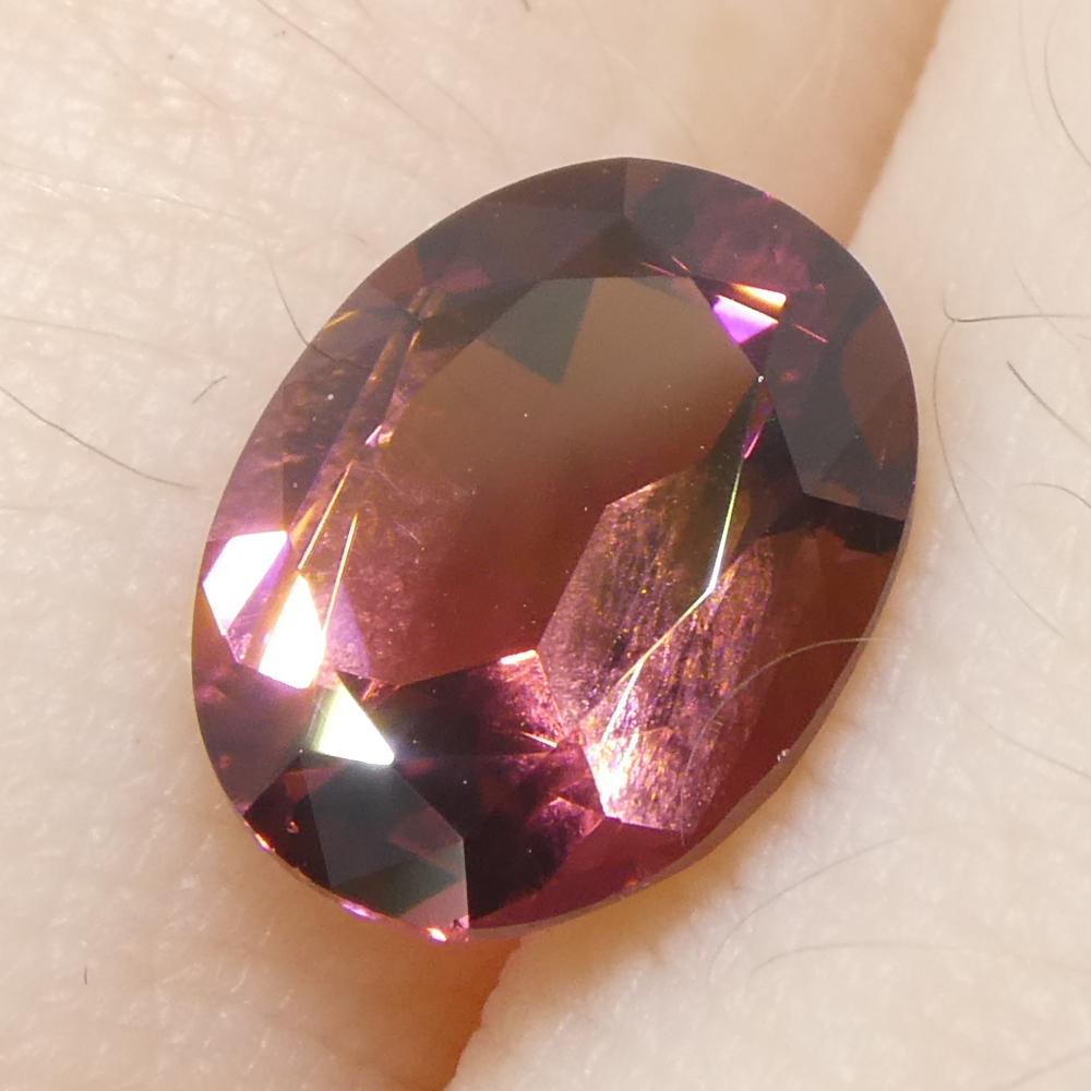 1.82 Karat ovaler rosa Turmalin im Angebot 7