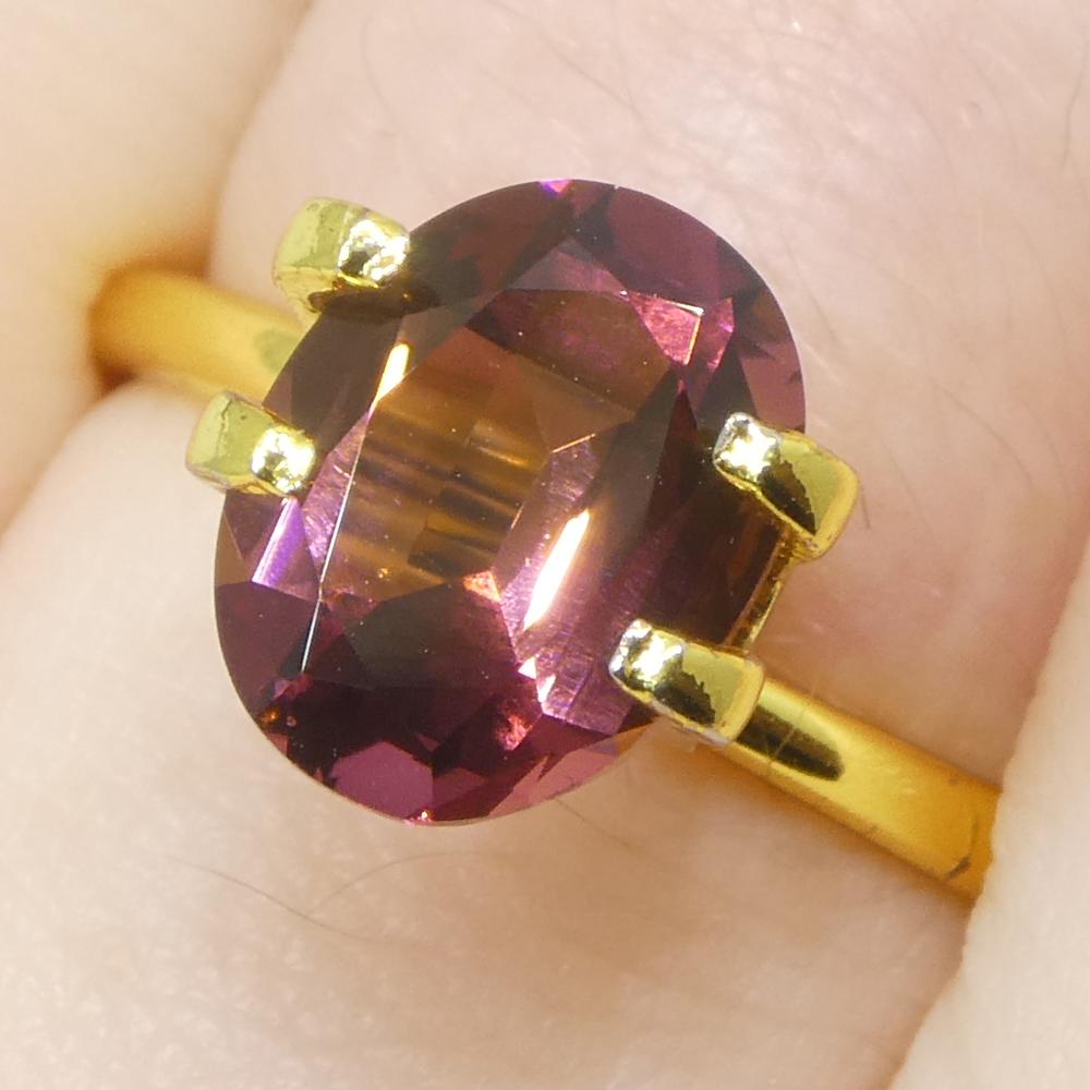 1.82 Karat ovaler rosa Turmalin (Ovalschliff) im Angebot