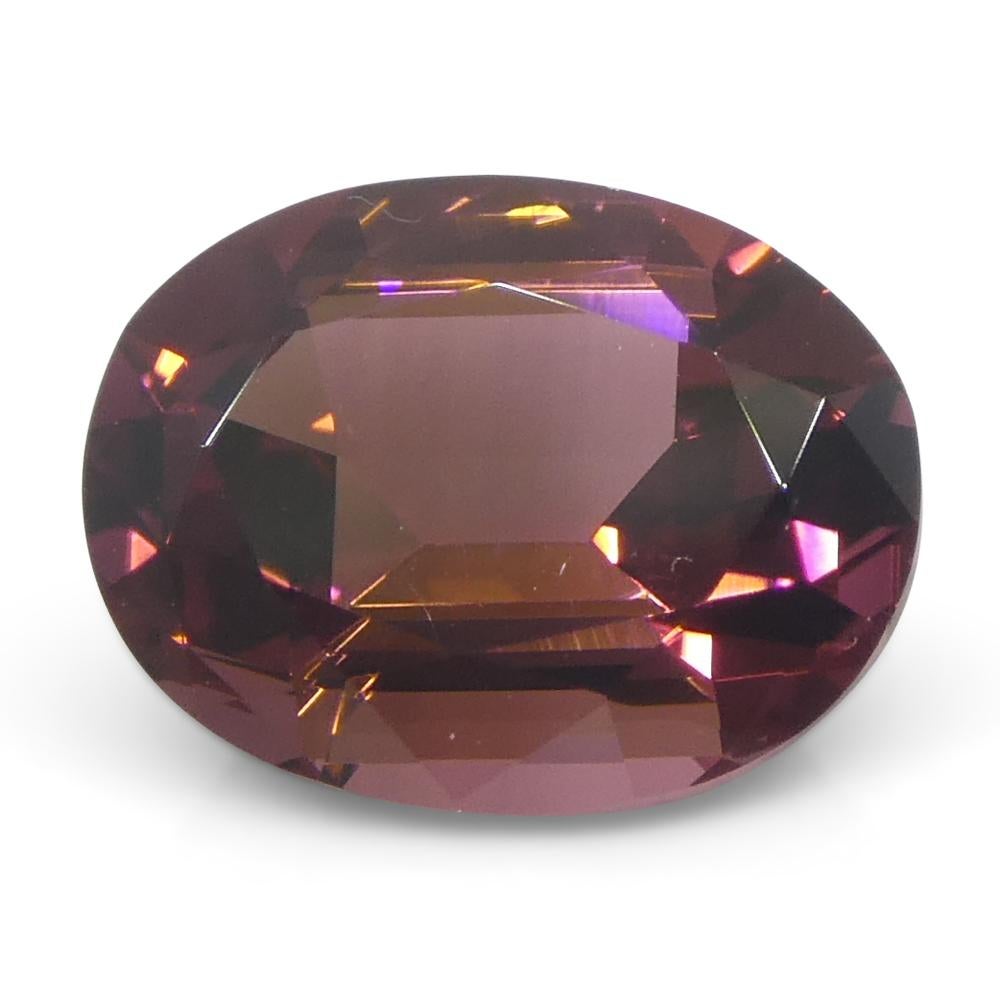 1.82 Karat ovaler rosa Turmalin für Damen oder Herren im Angebot