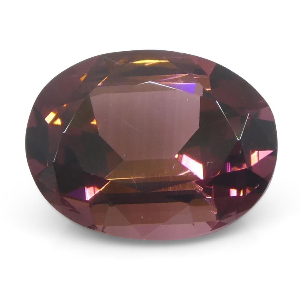 1.82 Karat ovaler rosa Turmalin im Angebot 1