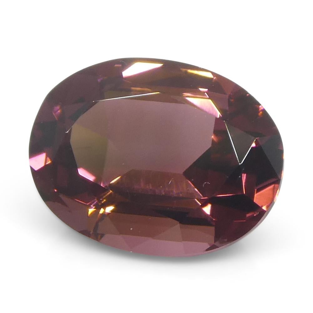 1.82 Karat ovaler rosa Turmalin im Angebot 2