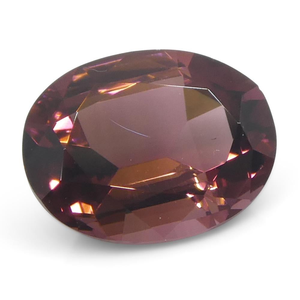 1.82 Karat ovaler rosa Turmalin im Angebot 3
