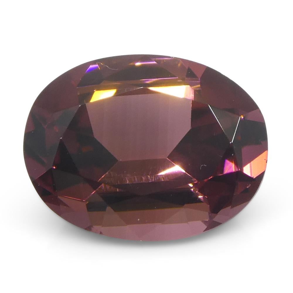 1.82 Karat ovaler rosa Turmalin im Angebot 4