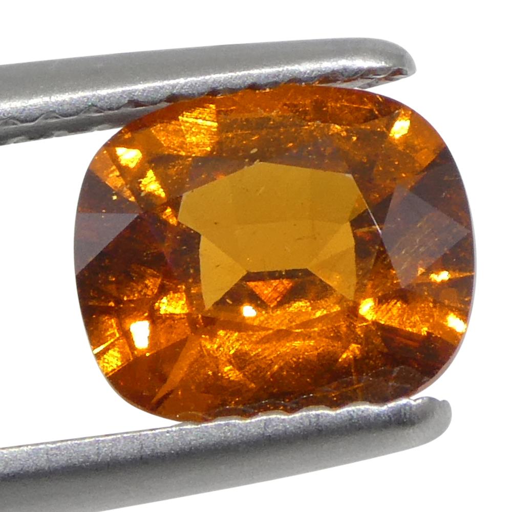 1,82 ct Granato rettangolare Fanta Orange Mandarino Spessartite/Spessartine in vendita 6