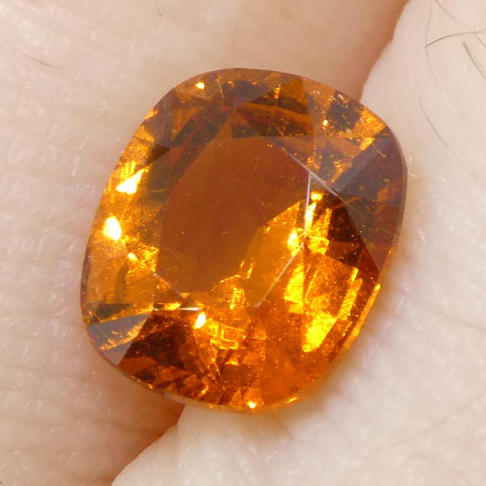 1,82 ct Granato rettangolare Fanta Orange Mandarino Spessartite/Spessartine in vendita 7