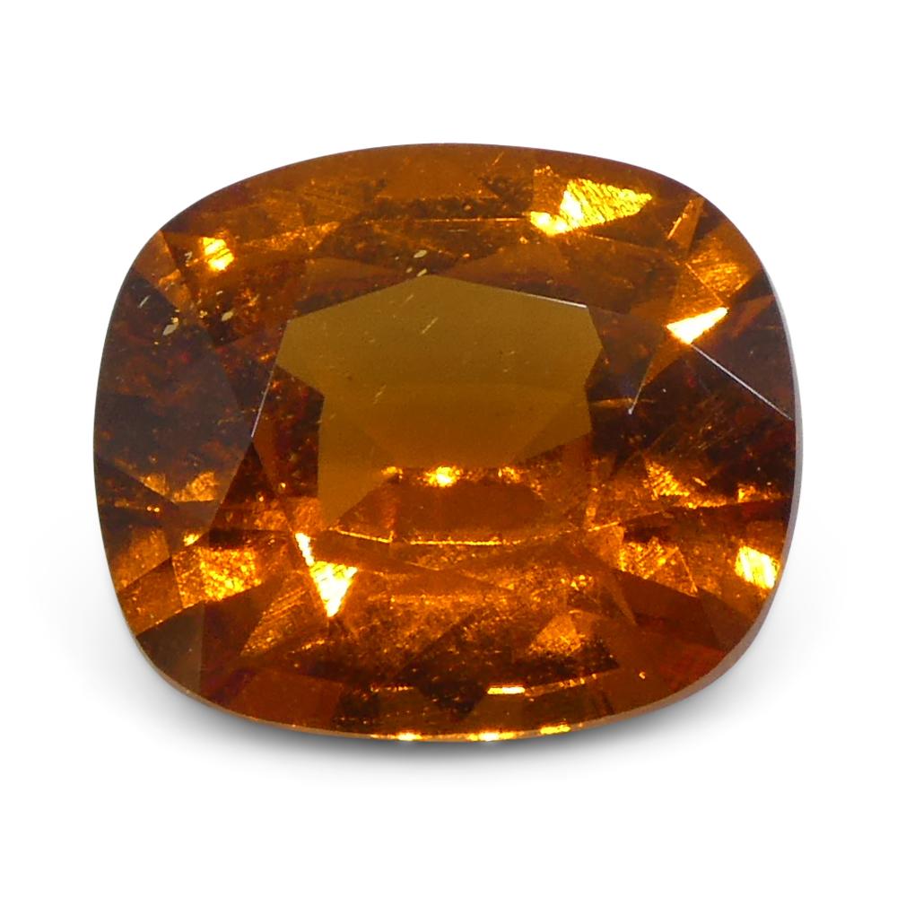 da uomo o donna 1,82 ct Granato rettangolare Fanta Orange Mandarino Spessartite/Spessartine in vendita
