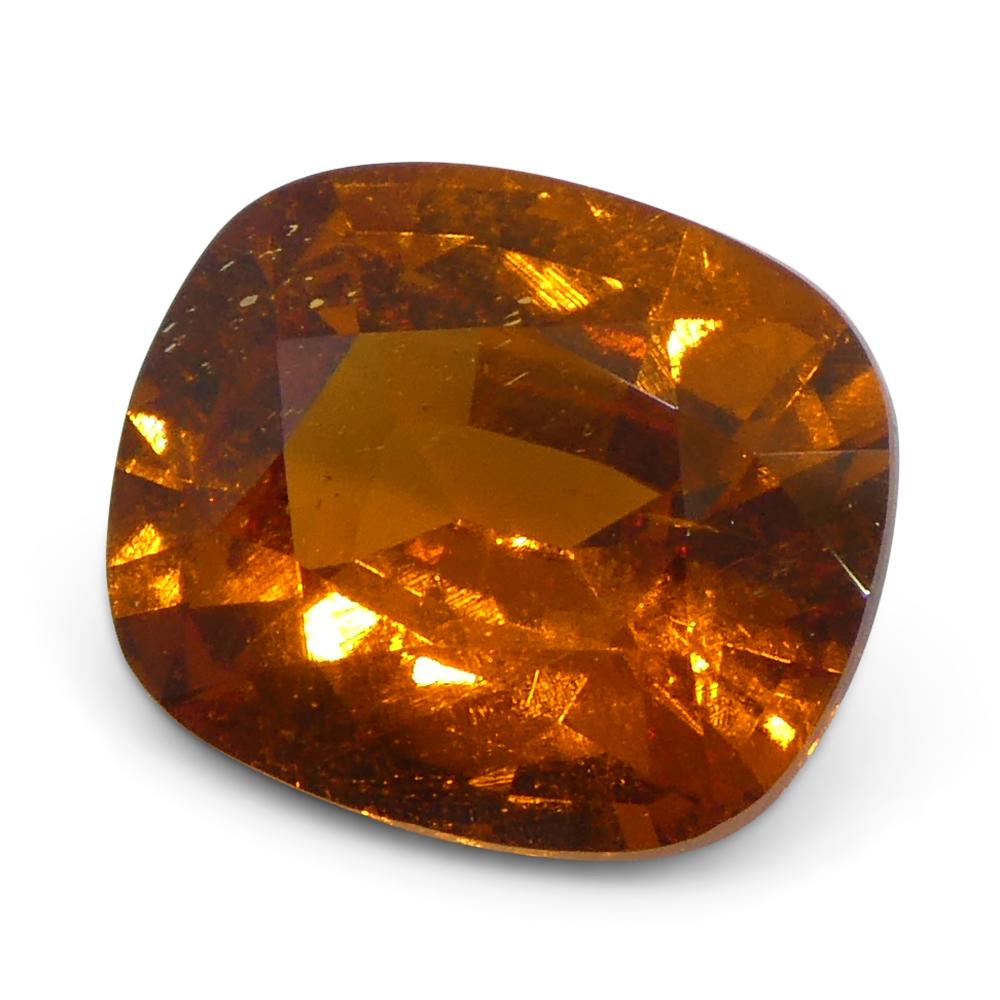 1,82 ct Granato rettangolare Fanta Orange Mandarino Spessartite/Spessartine in vendita 3