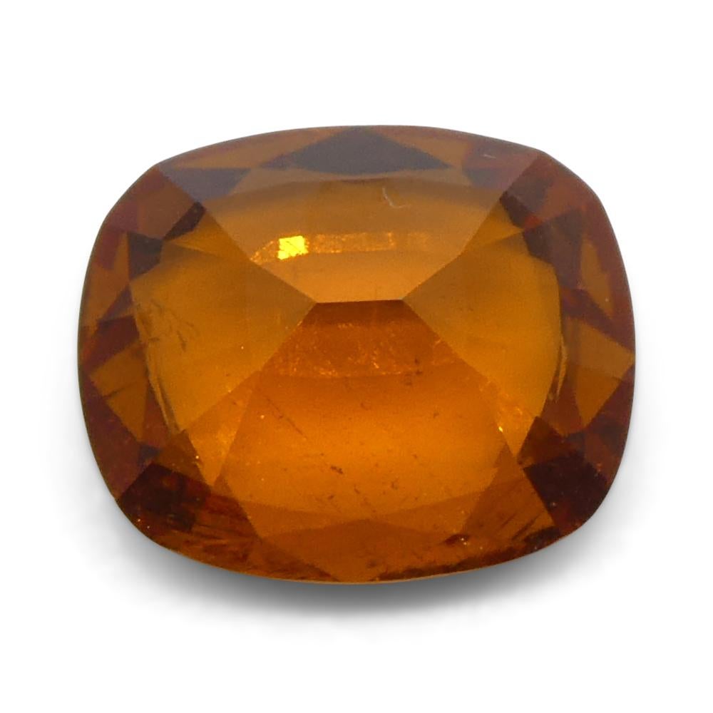 1,82 ct Granato rettangolare Fanta Orange Mandarino Spessartite/Spessartine in vendita 5