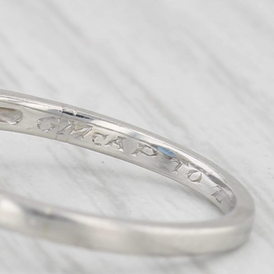 1.82ctw Runde blauer Saphir Diamant Ring Platin Größe 5 GIA Engagement im Angebot 3