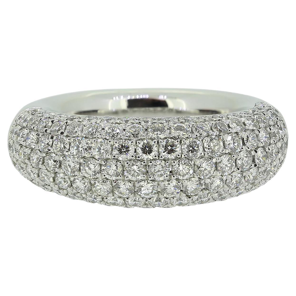 1,83 Karat Pavé-Diamant-Halbbandring