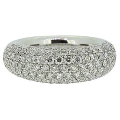 1,83 Karat Pavé-Diamant-Halbbandring