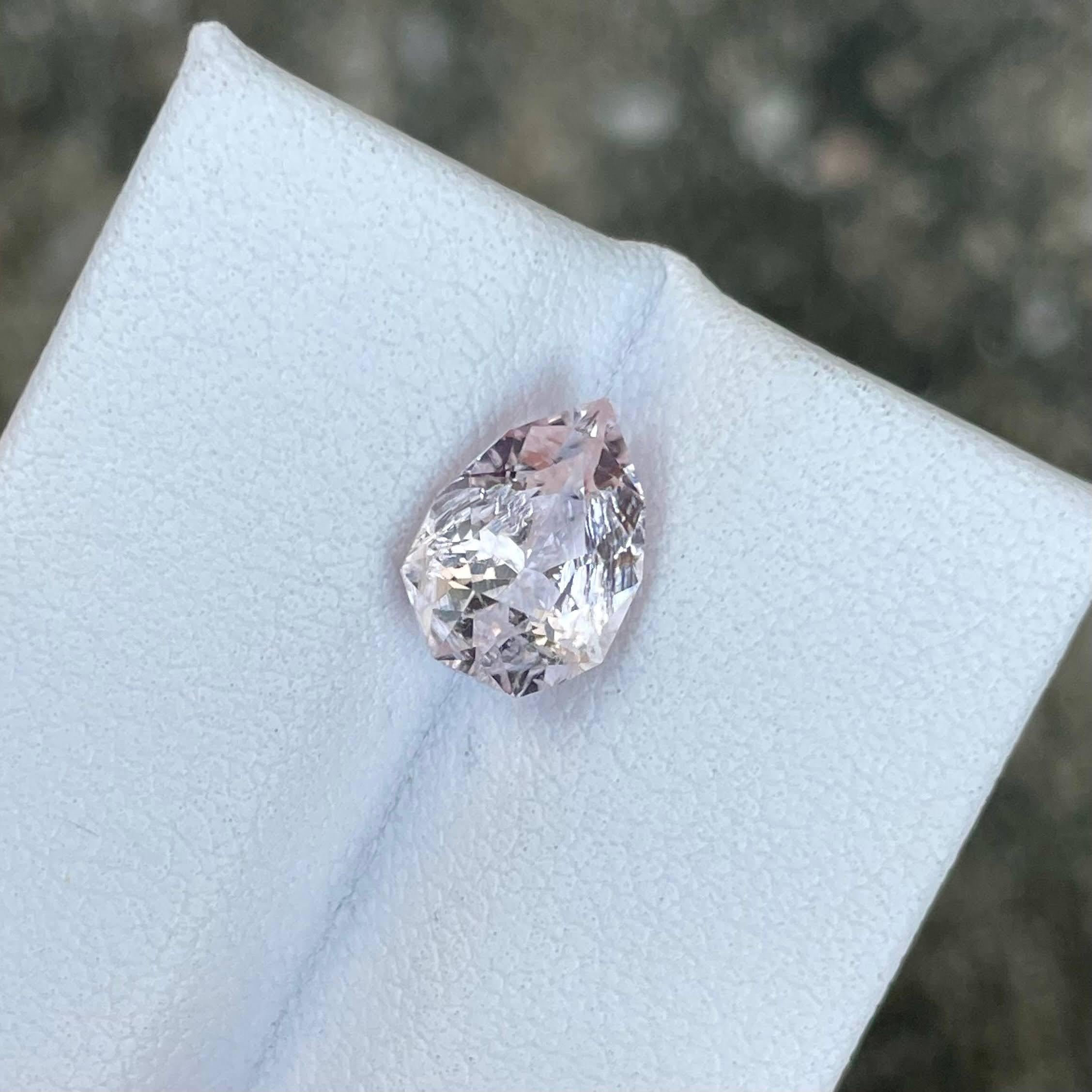Weight 1.83 carats 
Dimensions 9.8x6.9x5.1 mm
Treatment none
Origin Africa 
Clarity included 
Shape pear 
Cut faceted 



This stunning 1.83 carat natural African Morganite gemstone, beautifully fashioned in a pear cut, exudes timeless elegance and