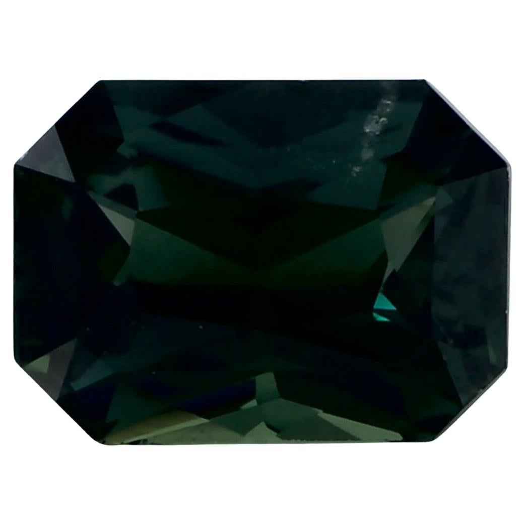 1.83 Ct Green Sapphire Octagon Cut Loose Gemstone