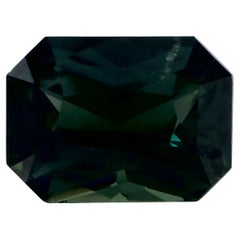 1.83 Ct Green Sapphire Octagon Cut Loose Gemstone