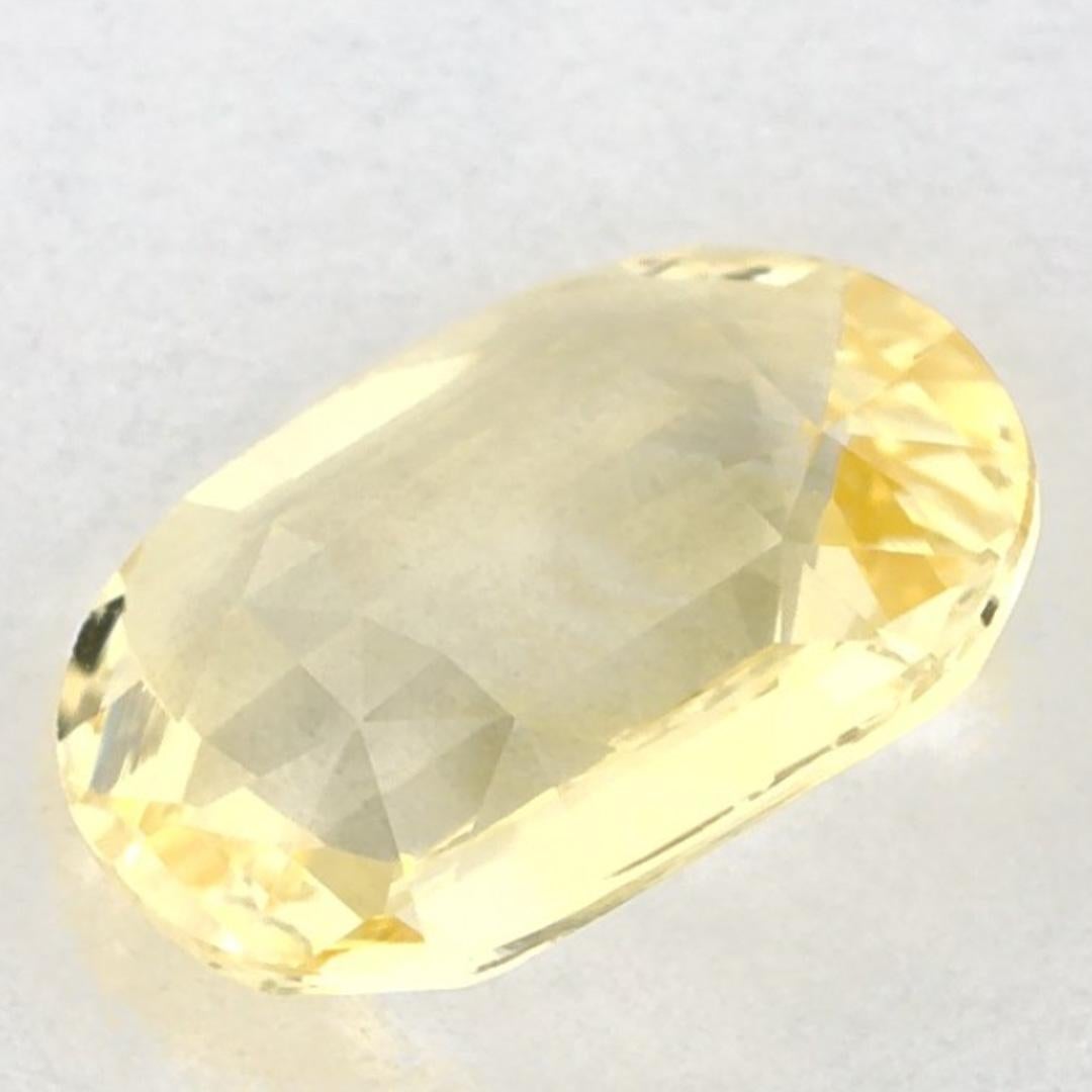 1.83 carati di zaffiro giallo ovale sfuso in vendita 3