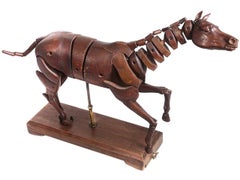 1830 Articulated Artist's Horse Model and Case