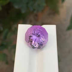 18.30 Carat Natural Loose Amethyst Round Shape Gemstone