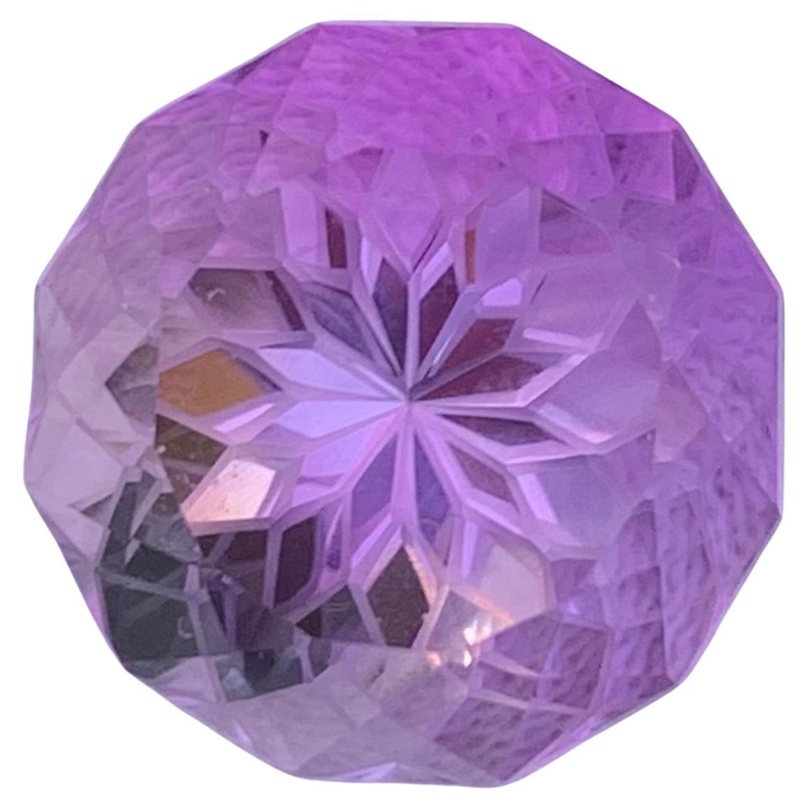 18.30 Carat Natural Loose Amethyst Round Shape Gemstone