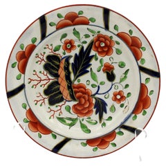 Circa 1830, Gaudy Dutch "War Bonnet" Pattern Plate, English