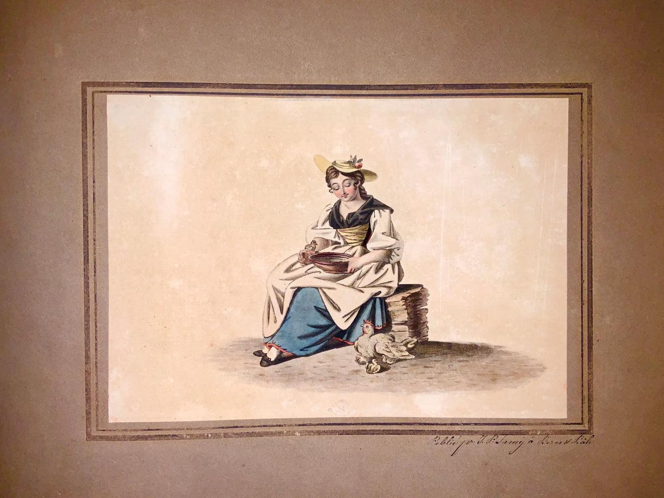 1830c Gottfried Mind, Juvenalia, “Fantasies”, with 12 Fine Aquatints For Sale 7