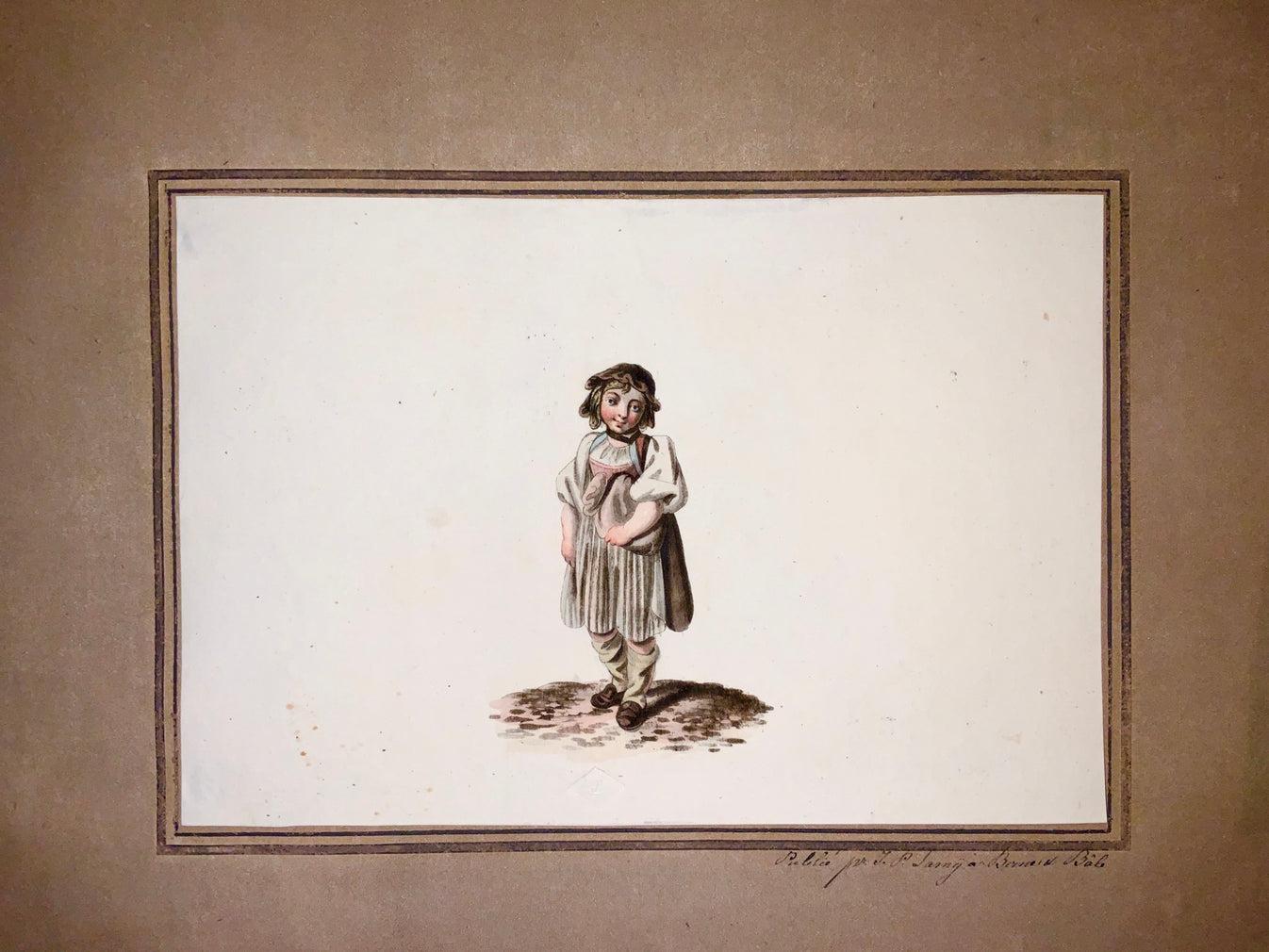 1830c Gottfried Mind, Juvenalia, “Fantasies”, with 12 Fine Aquatints For Sale 2