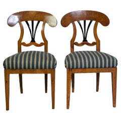 1830's Biedermeier Accent Chairs, Set of 2