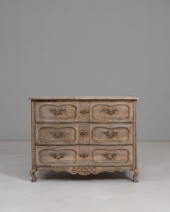 1830s French Louis XV Oak Chest of Drawers
