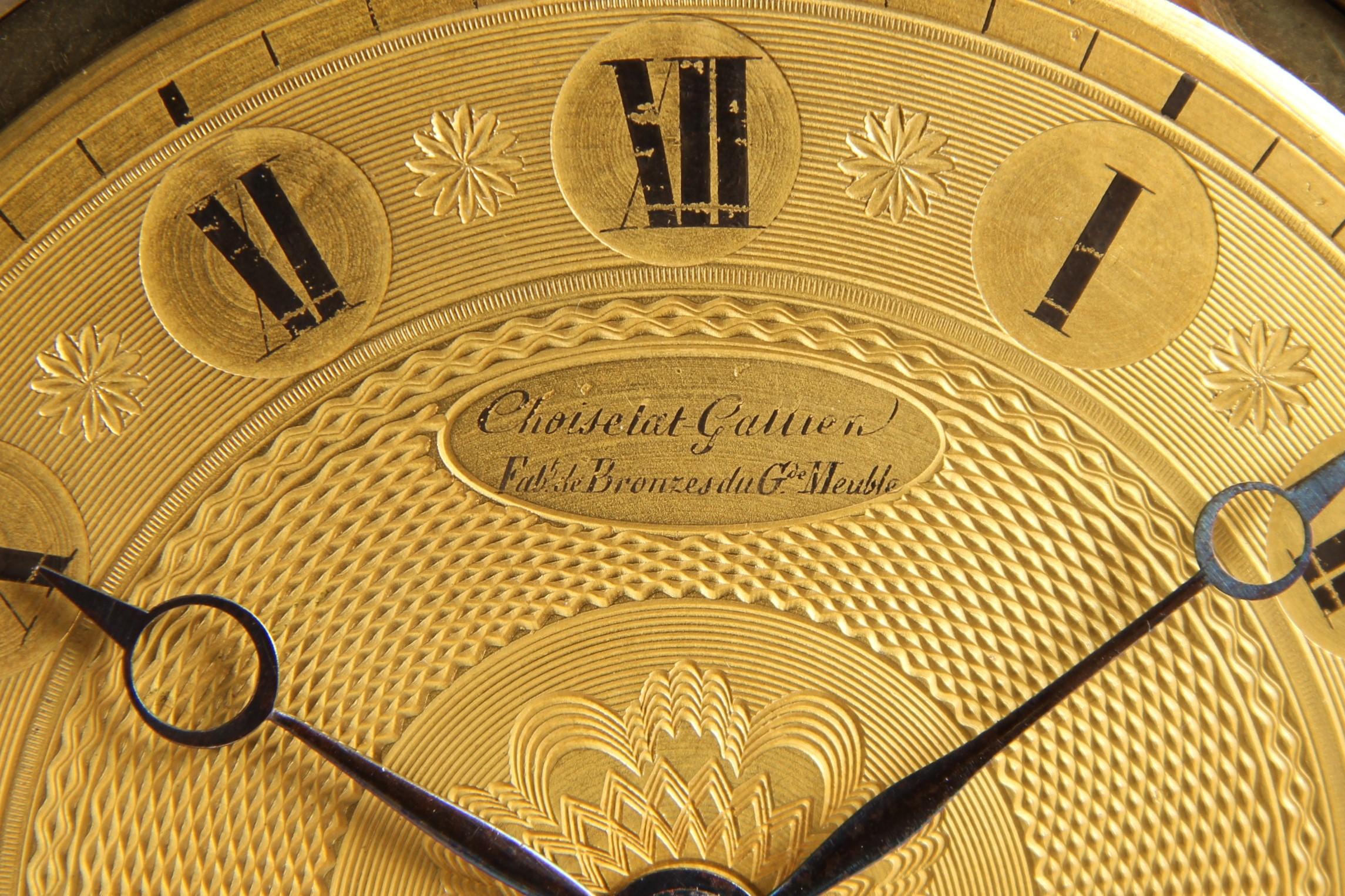 Orologio da tavolo francese del 1830, firmato LESIEUR, Paris, Pendule 