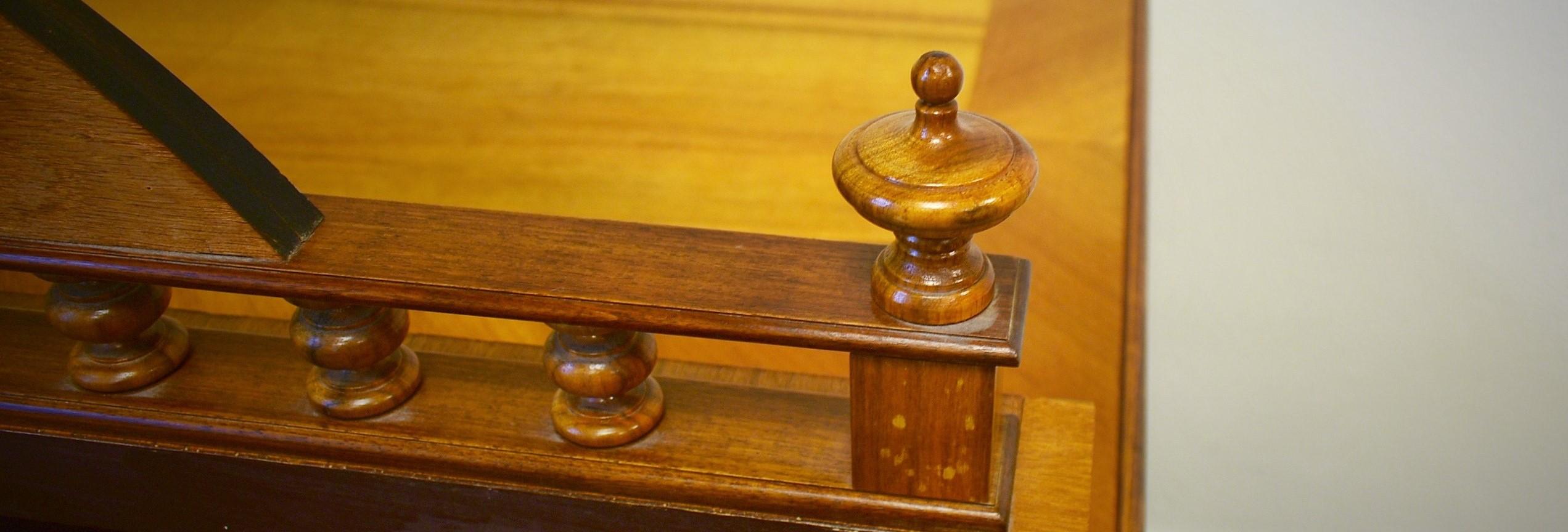 1830s Historic Office table, walnut wood, Czechoslovakia For Sale 10