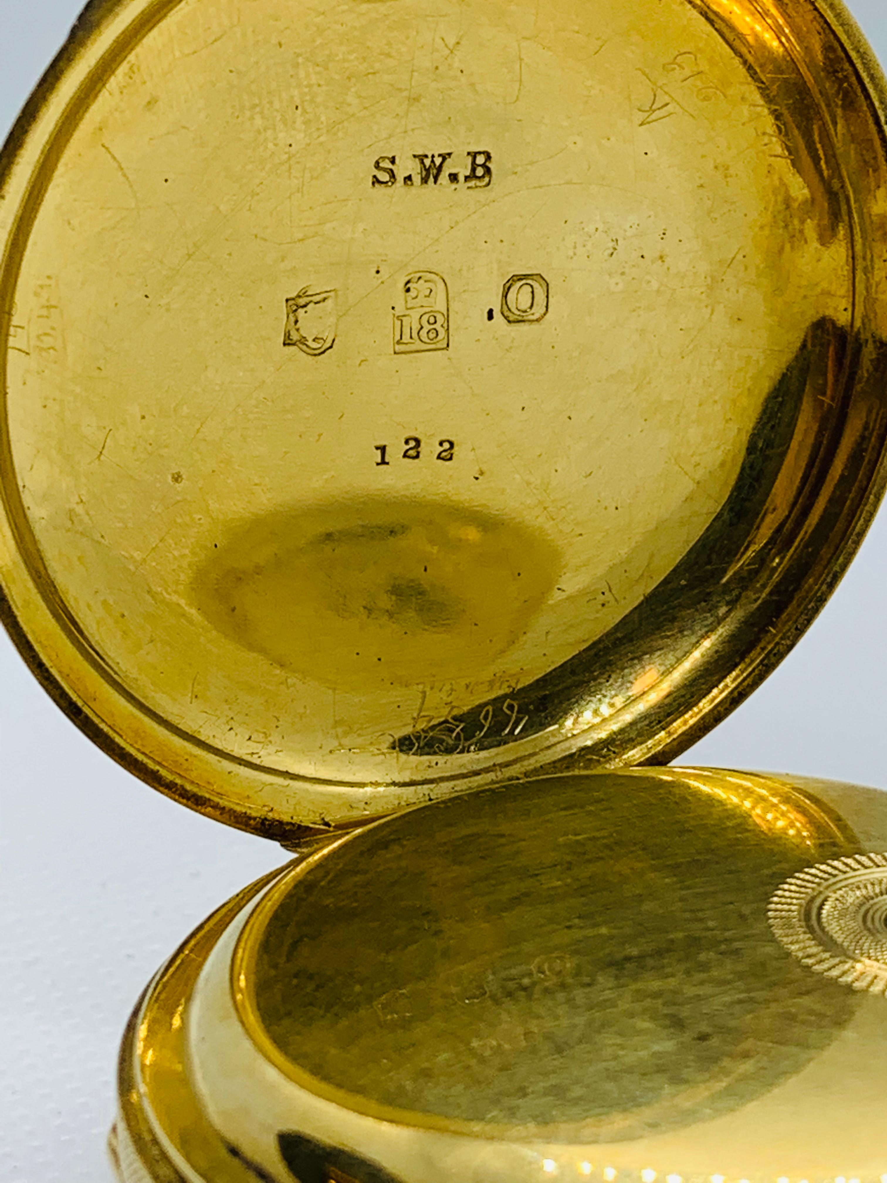 1830s John Moncas Liverpool 18 Karat Gold Pocket Watch with Fussee Movement 8
