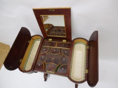 1830s Mahogany Biedermeier Sewing Table from Germany