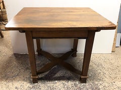 Uncommon Sideboard Table in Solid Walnut Sliding and Open Top Special Design