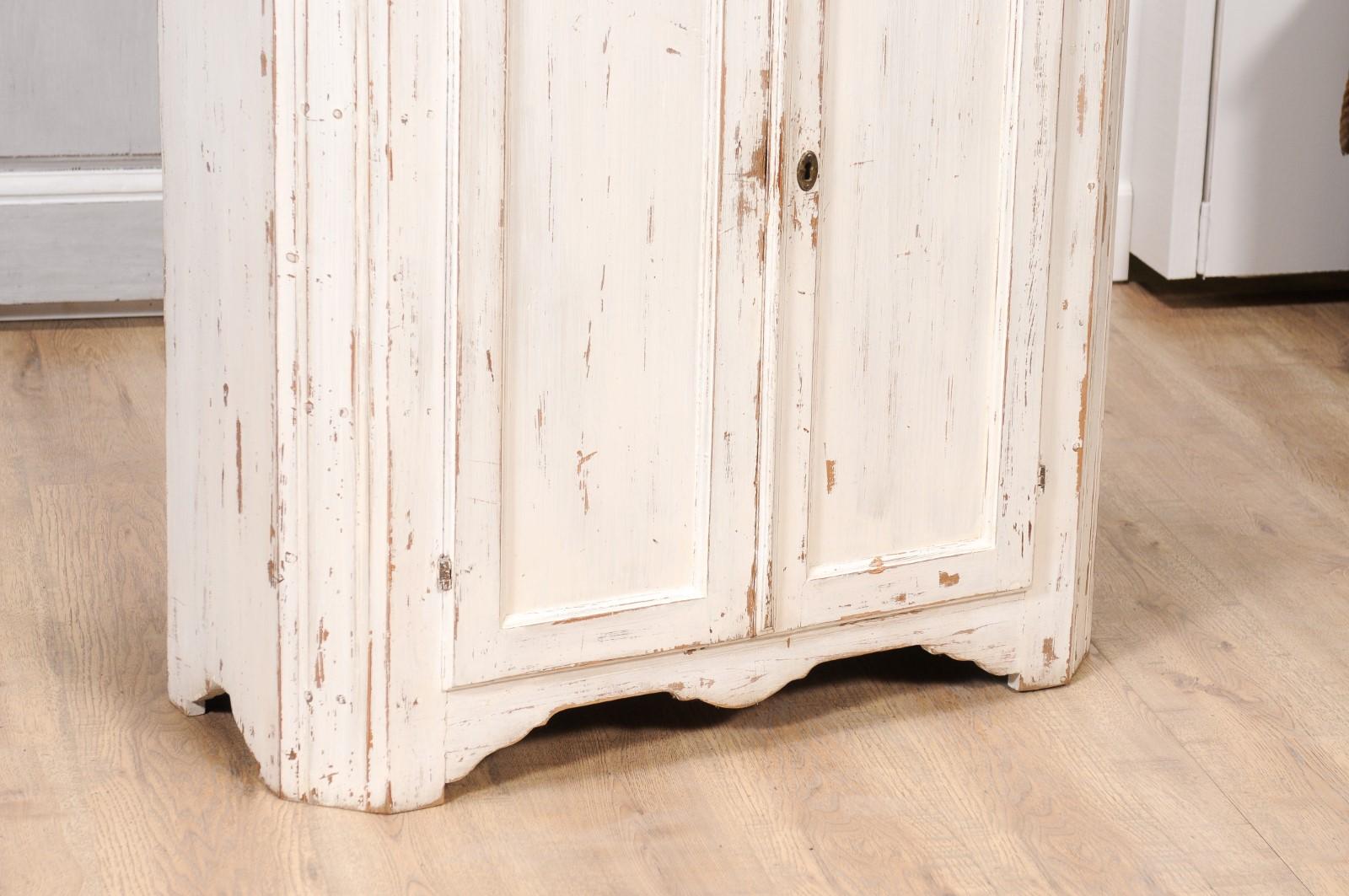 white painted wood floors distressed