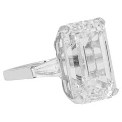 18.32 Carat Emerald Diamond Ring 18K Gold Unparalleled Brilliance