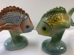 1834 Hand Painted Fish Porcelain Hollohazi Stamped!