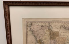 1834 Mexico & Guatemala Framed Map by H.S. Tanner