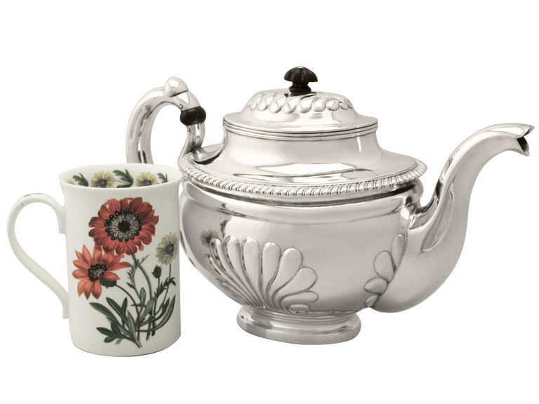 1835 Antique Finnish Silver Teapot For Sale at 1stdibs