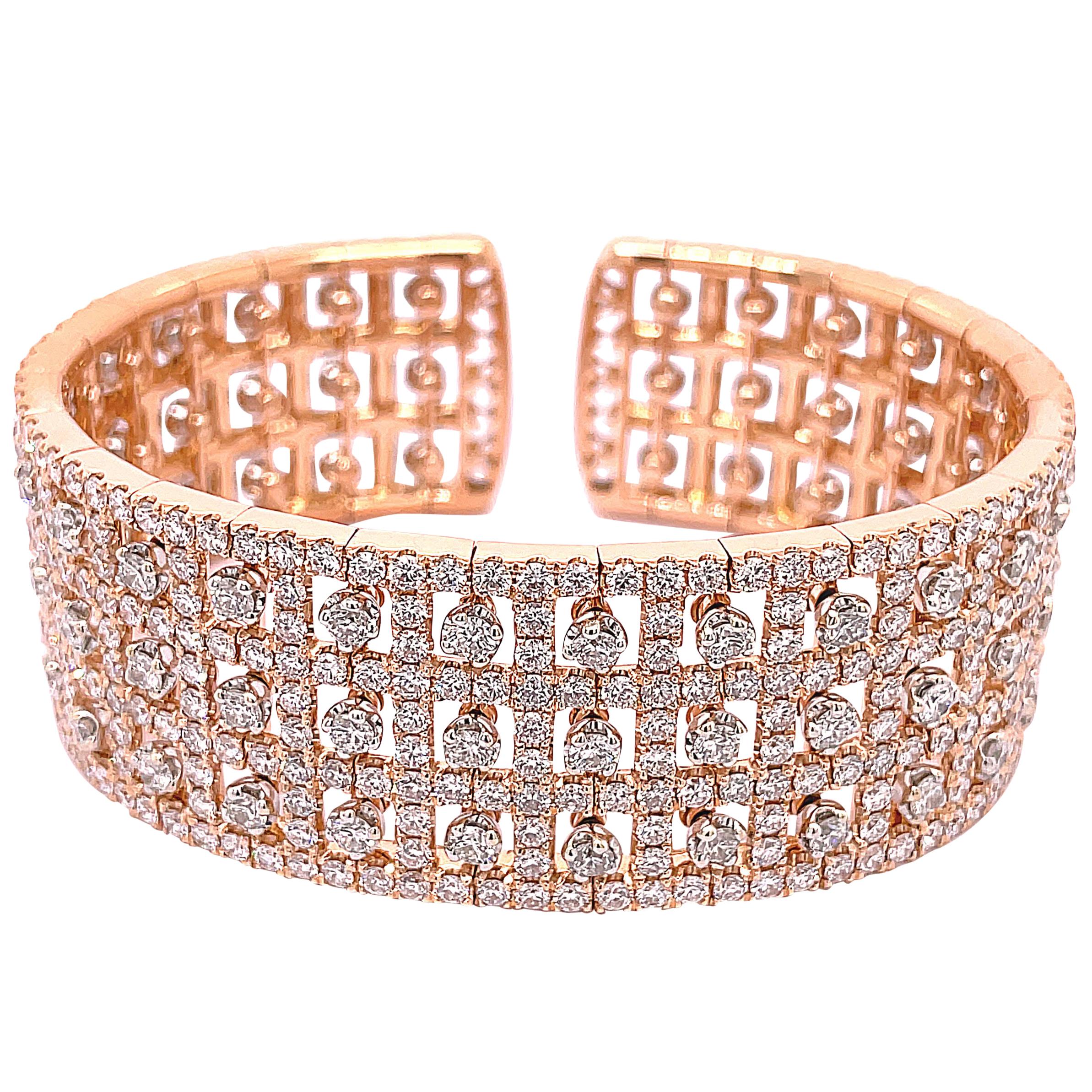 Paul Morelli 11-Row Moonstone and Diamond 