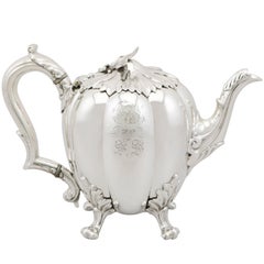 1836 Antique Sterling Silver Teapot