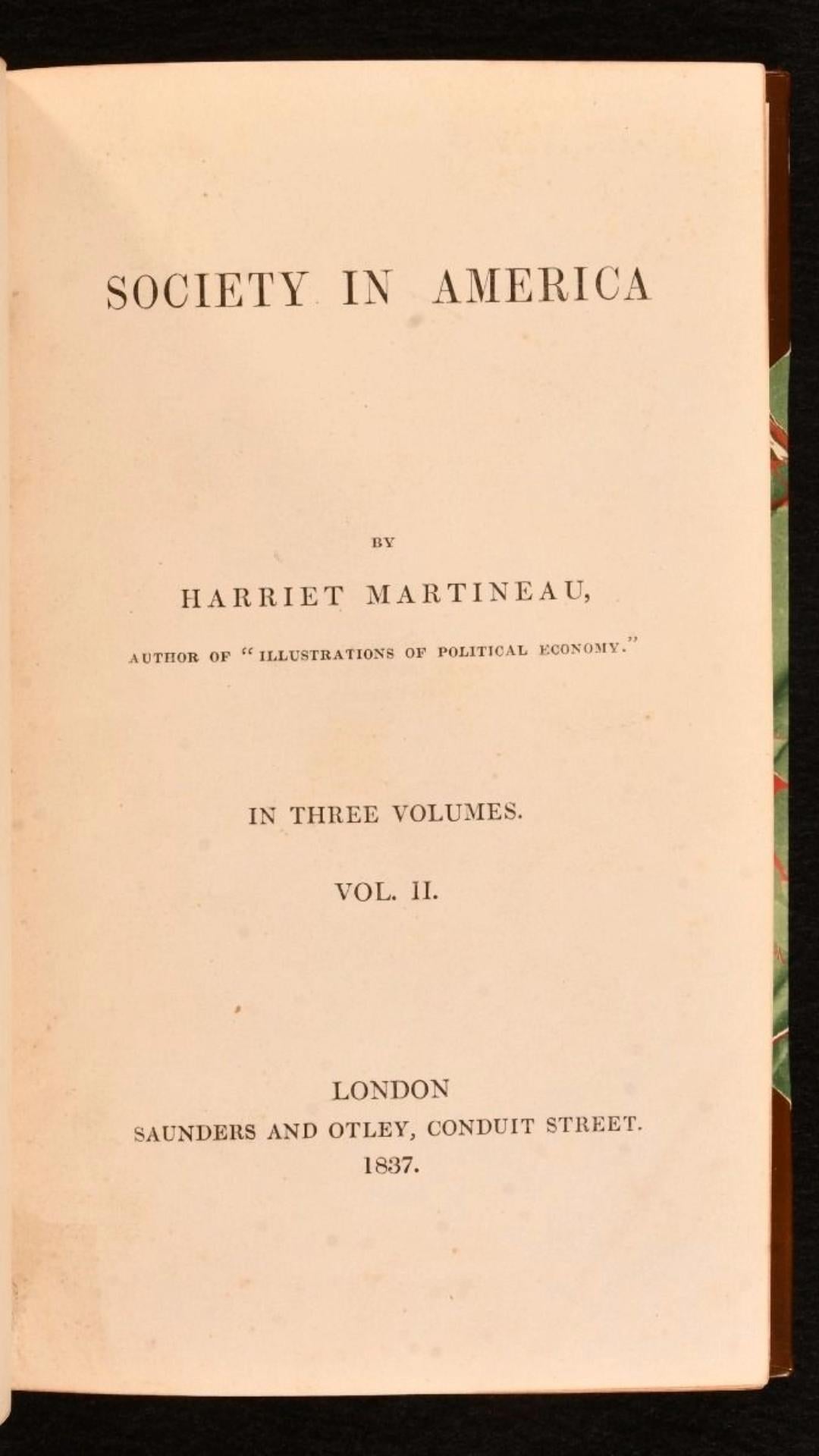 1837 Society in America In Good Condition For Sale In Bath, GB