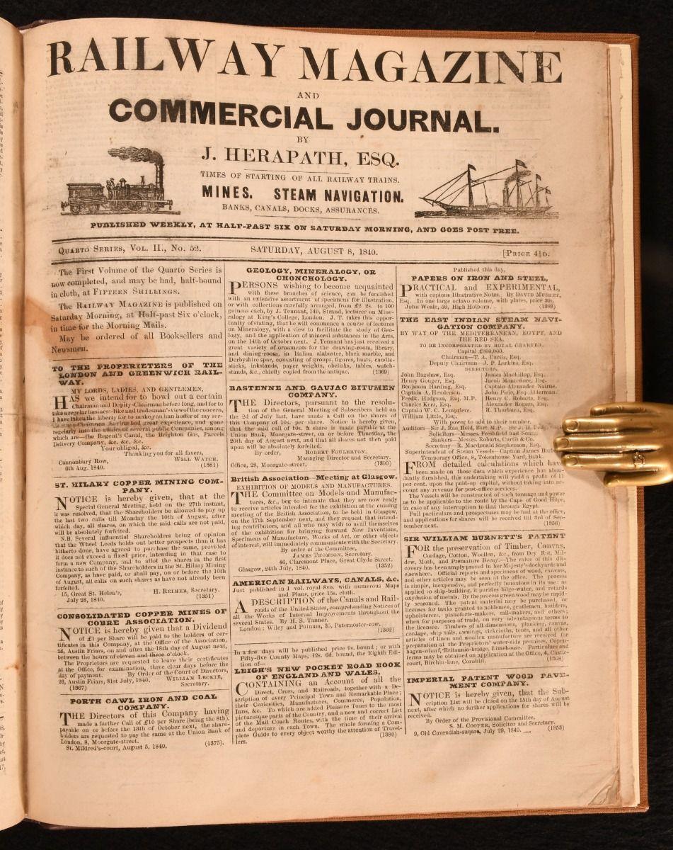 1839-63 The Railway Times in vendita 4