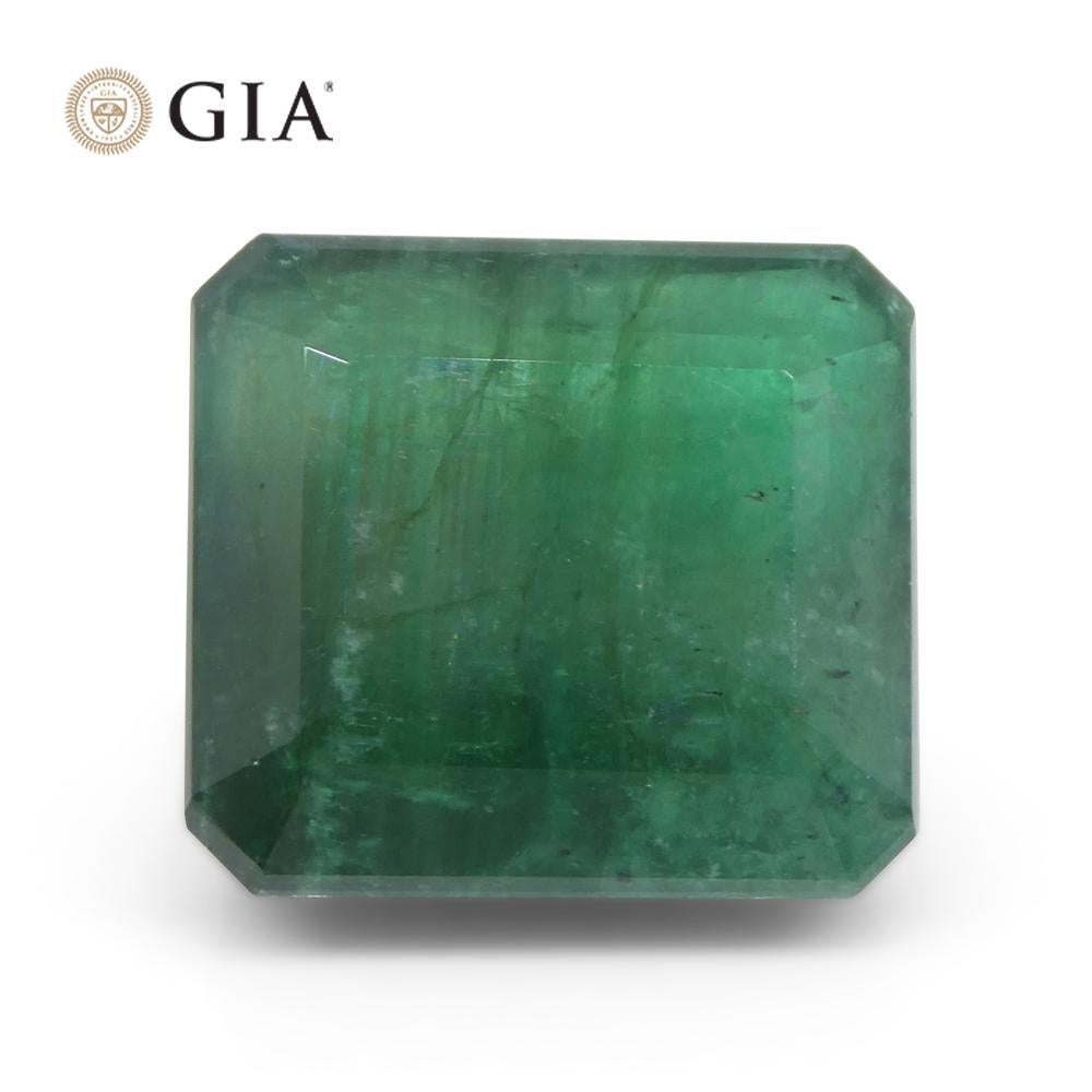 18.3ct Octagonal/Emerald Cut Green Emerald GIA Certified  F1/Minor In New Condition For Sale In Toronto, Ontario