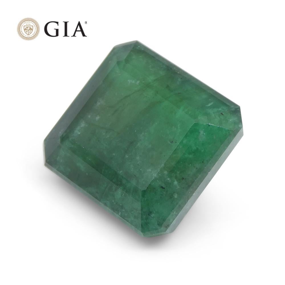 18.3ct Octagonal/Emerald Cut Green Emerald GIA Certified  F1/Minor For Sale 1