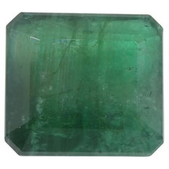 Used 18.3ct Octagonal/Emerald Cut Green Emerald GIA Certified  F1/Minor