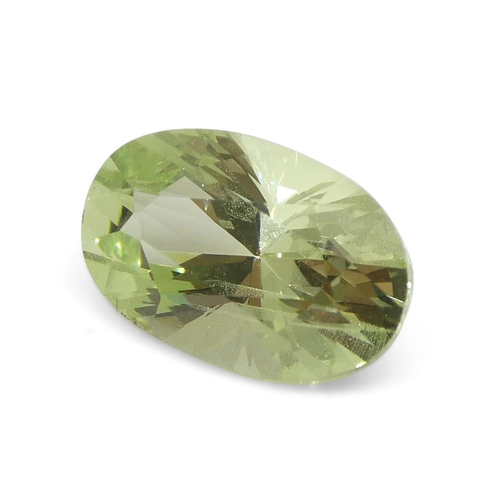 1.83ct Oval Green Mint Garnet from Tanzania For Sale 2