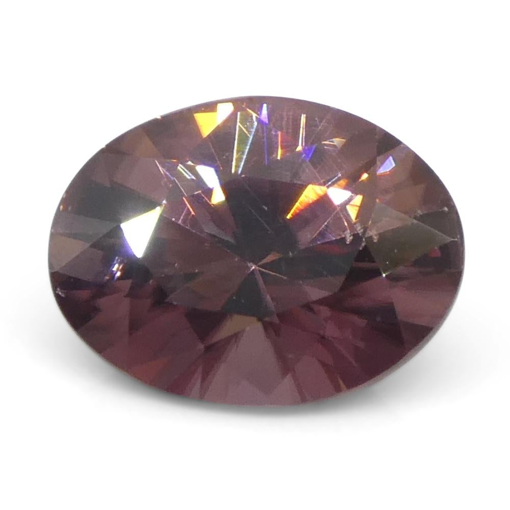 1.83ct Natural Earth Mined Oval Master Brilliant Cut Pink Zircon from Sri Lanka (en anglais) Unisexe en vente