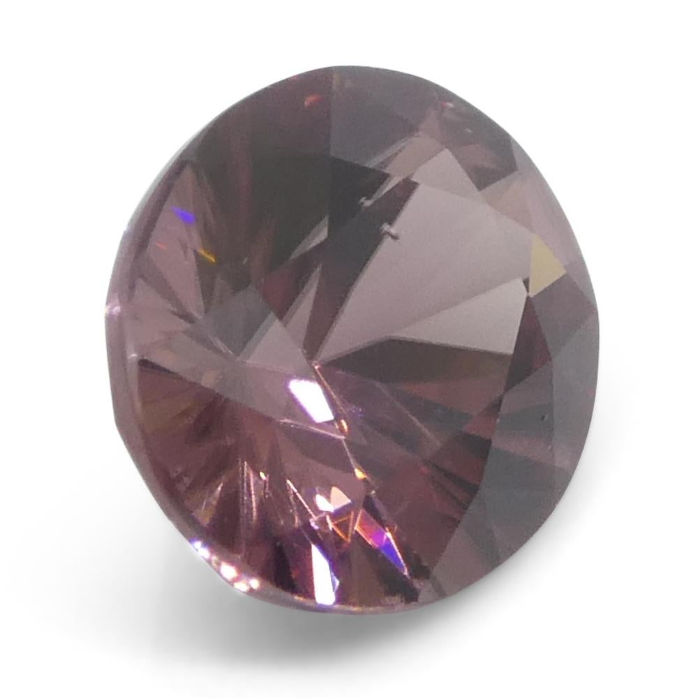 1.83ct Natural Earth Mined Oval Master Brilliant Cut Pink Zircon from Sri Lanka (en anglais) en vente 1