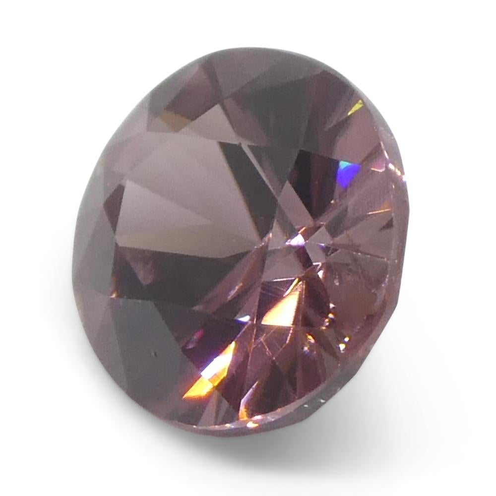 1.83ct Natural Earth Mined Oval Master Brilliant Cut Pink Zircon from Sri Lanka (en anglais) en vente 3