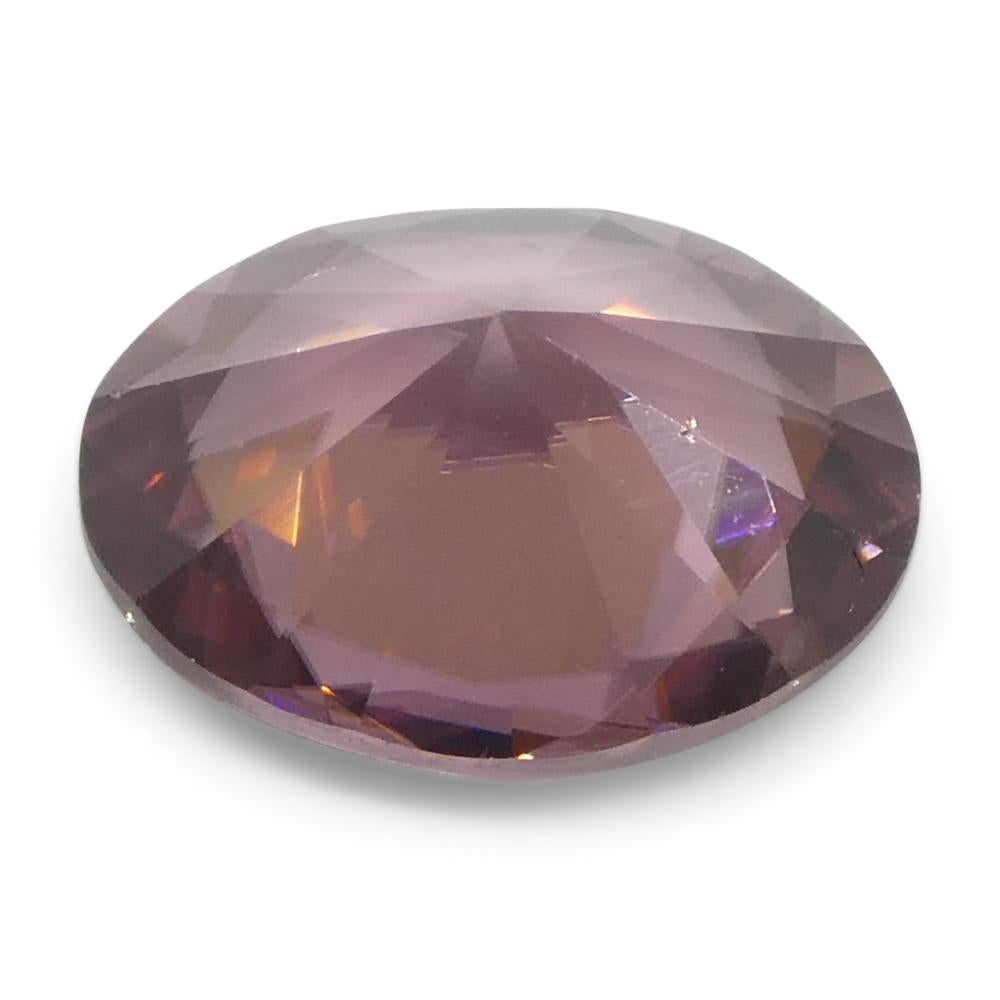 1.83ct Natural Earth Mined Oval Master Brilliant Cut Pink Zircon from Sri Lanka (en anglais) en vente 5